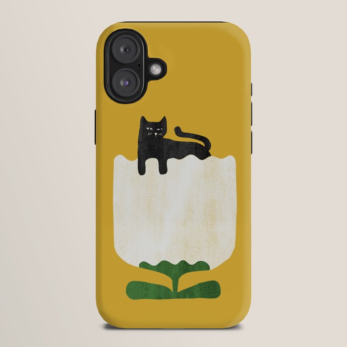 Still life with cat and flower iPhone Case Gallery Image 10