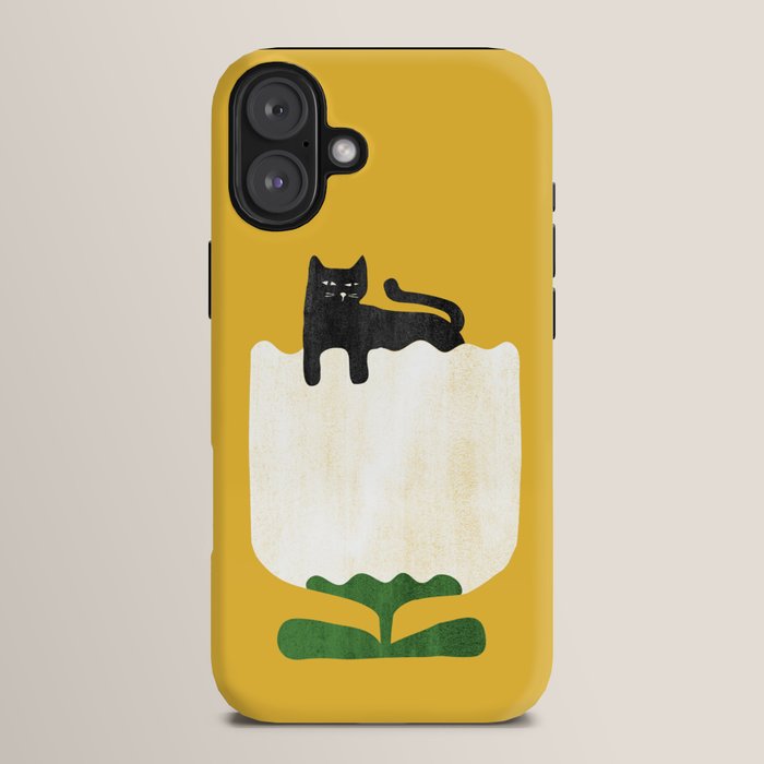 Still life with cat and flower iPhone Case Gallery Image 14