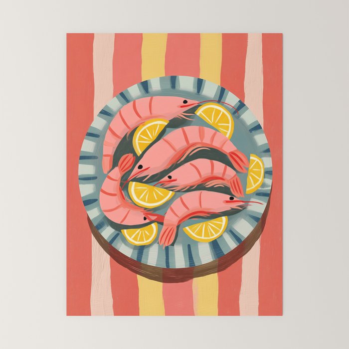 Shrimp Picnic Mini Art Print Gallery Image 6