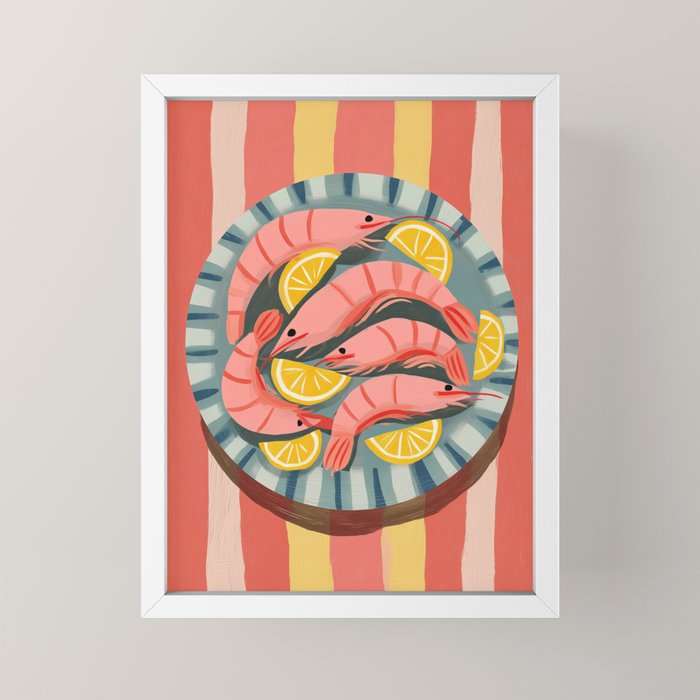 Shrimp Picnic Mini Art Print Gallery Image 4