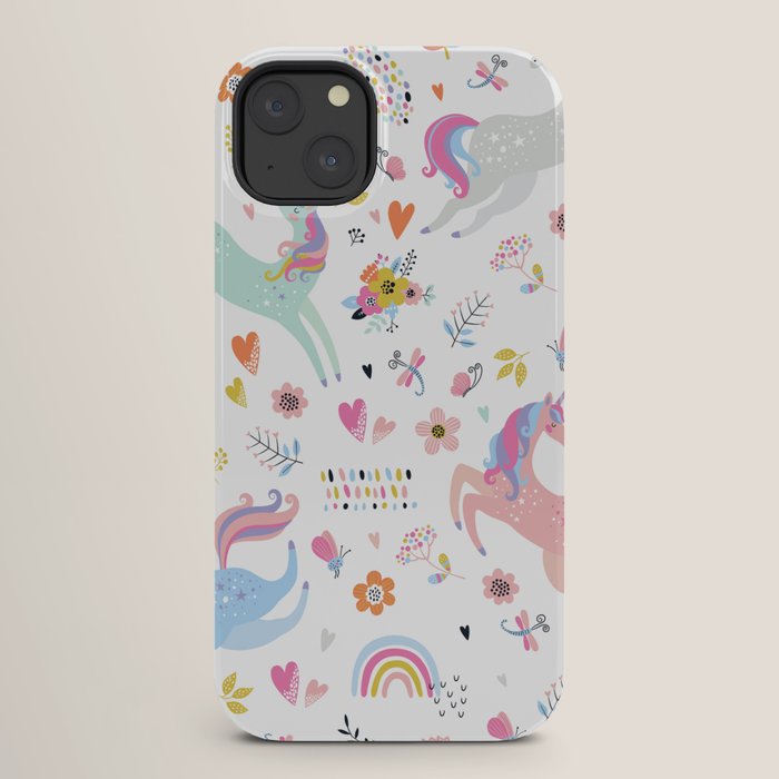 Magical Pastel Unicorn Floral iPhone Case Gallery Image 26