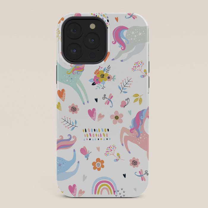 Magical Pastel Unicorn Floral iPhone Case Gallery Image 36