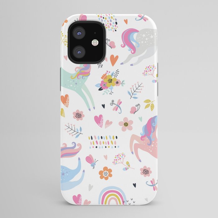 Magical Pastel Unicorn Floral iPhone Case Gallery Image 42