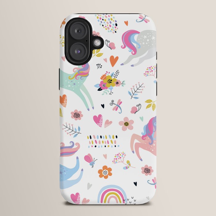 Magical Pastel Unicorn Floral iPhone Case Gallery Image 14