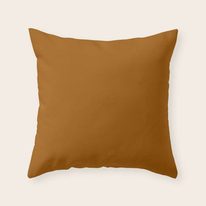 Burnt Orange Solid Color Throw Pillow Gallery Image 5