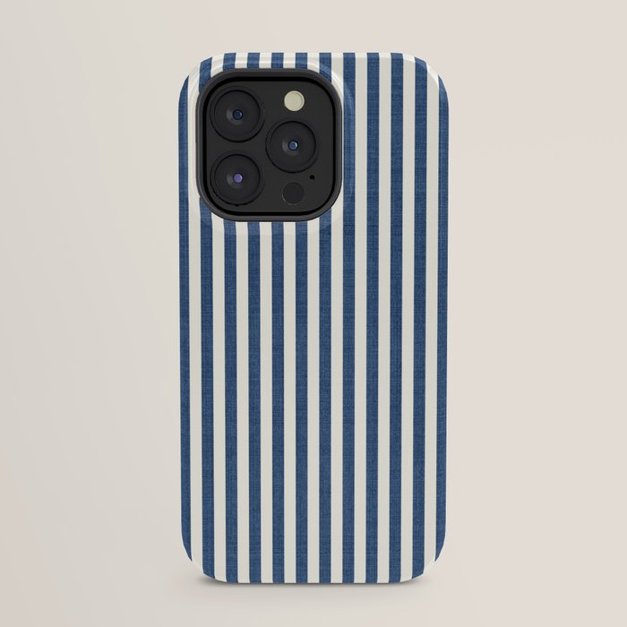 Pinstripe in Navy Blue iPhone Case Gallery Image 31