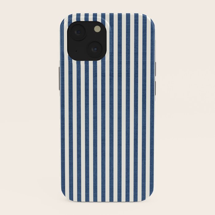Pinstripe in Navy Blue iPhone Case Gallery Image 38