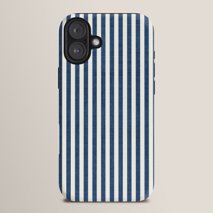 Pinstripe in Navy Blue iPhone Case Gallery Image 14