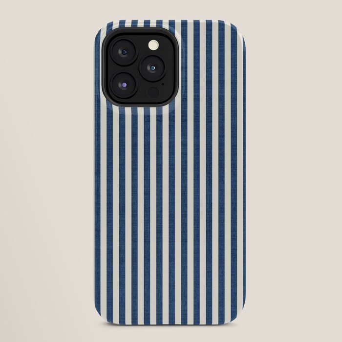 Pinstripe in Navy Blue iPhone Case Gallery Image 28