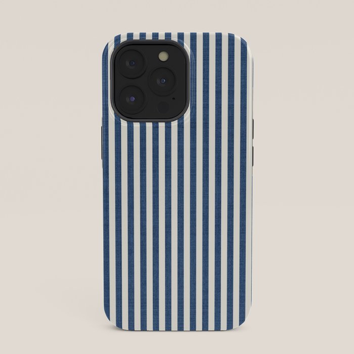 Pinstripe in Navy Blue iPhone Case Gallery Image 35