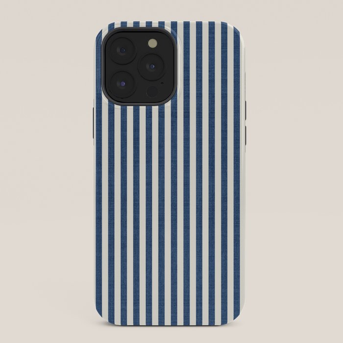Pinstripe in Navy Blue iPhone Case Gallery Image 36