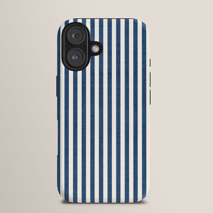 Pinstripe in Navy Blue iPhone Case Gallery Image 13