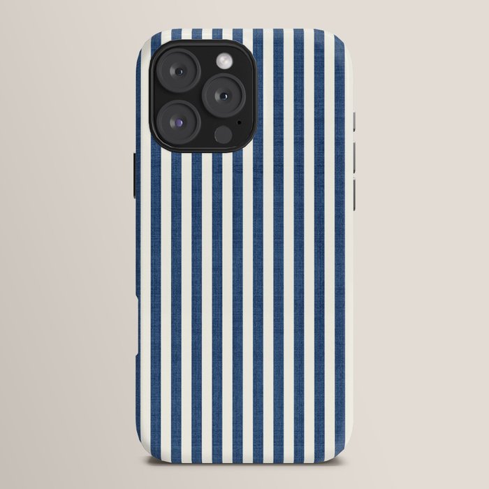 Pinstripe in Navy Blue iPhone Case Gallery Image 16