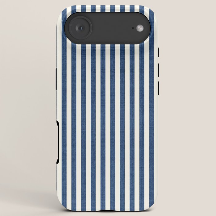 Pinstripe in Navy Blue iPhone Case Gallery Image 6