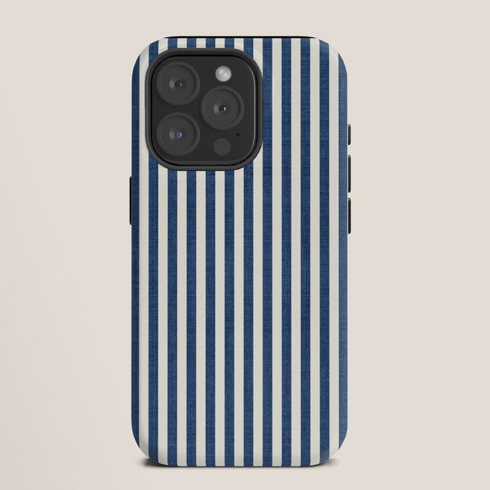 Pinstripe in Navy Blue iPhone Case Gallery Image 11