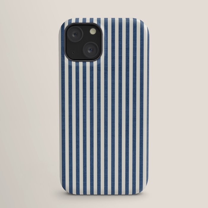 Pinstripe in Navy Blue iPhone Case Gallery Image 17