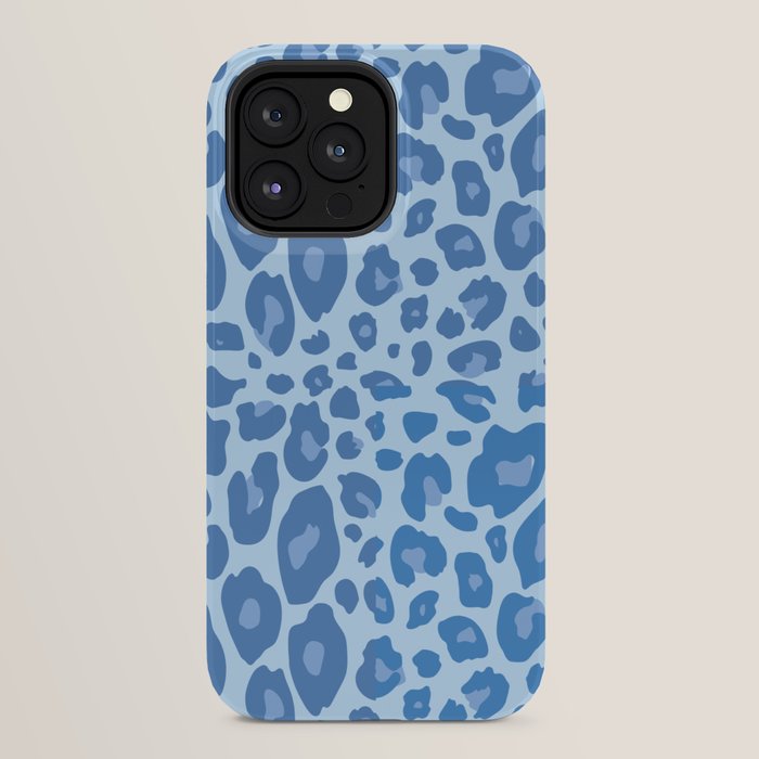 ultra bold leopard blue pastel iPhone Case Gallery Image 24