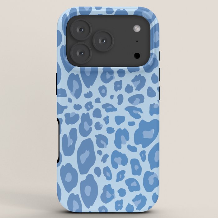 ultra bold leopard blue pastel iPhone Case Gallery Image 7