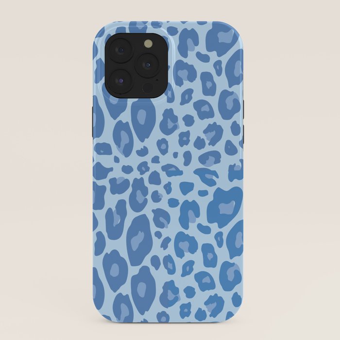 ultra bold leopard blue pastel iPhone Case Gallery Image 40