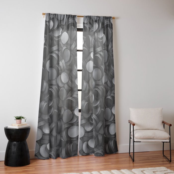 Hockey pucks Window Curtain Gallery Image 10