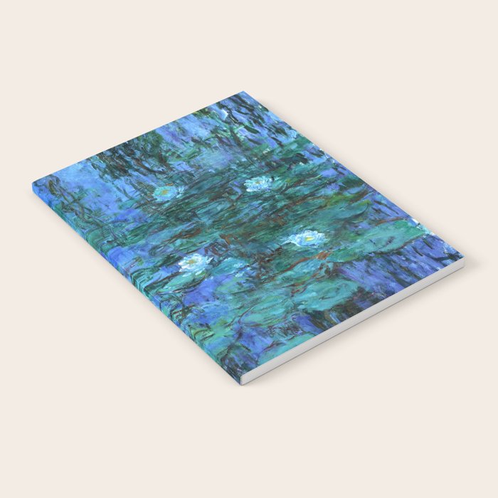 Claude Monet Water Lilies BLUE Notebook Gallery Image 2