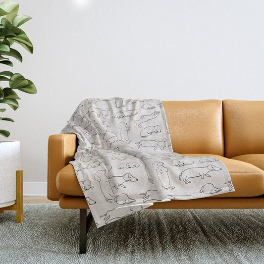 More Sleep Dachshund Throw Blanket Gallery Image 1