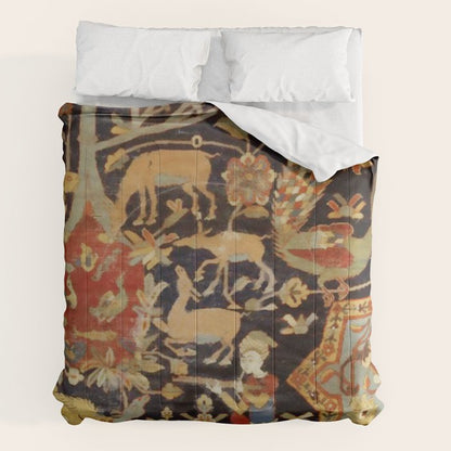 Mantes Antique Persian Animal Rug Print Comforter Gallery Image 7