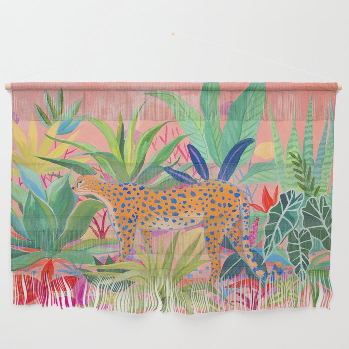 Leopard in Succulent Garden Wall Hanging Gallery Image 1