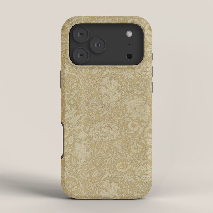 William Morris Vintage Double Bough Antique Gold iPhone Case Gallery Image 4