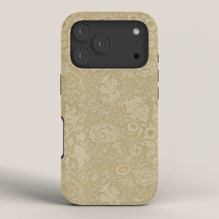William Morris Vintage Double Bough Antique Gold iPhone Case Gallery Image 3