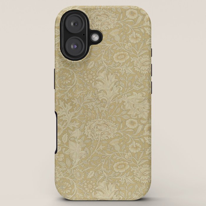 William Morris Vintage Double Bough Antique Gold iPhone Case Gallery Image 5