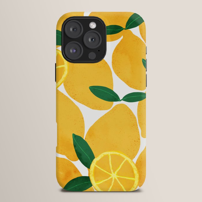 lemon mediterranean still life iPhone Case Gallery Image 16