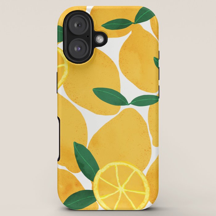 lemon mediterranean still life iPhone Case Gallery Image 5