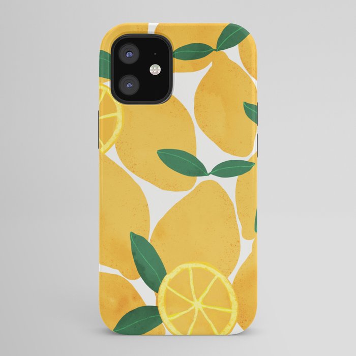 lemon mediterranean still life iPhone Case Gallery Image 42