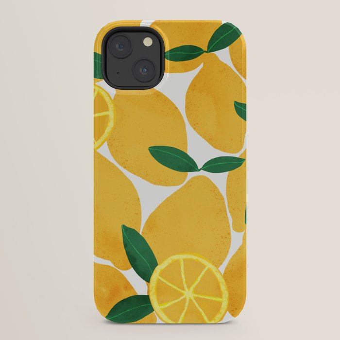 lemon mediterranean still life iPhone Case Gallery Image 30