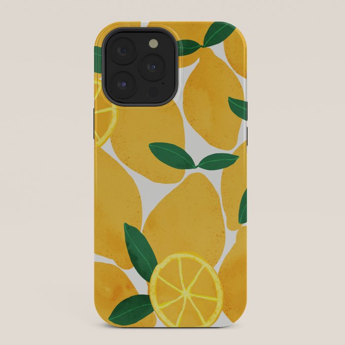 lemon mediterranean still life iPhone Case Gallery Image 36