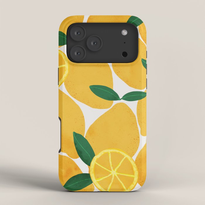 lemon mediterranean still life iPhone Case Gallery Image 4