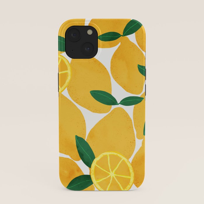 lemon mediterranean still life iPhone Case Gallery Image 37
