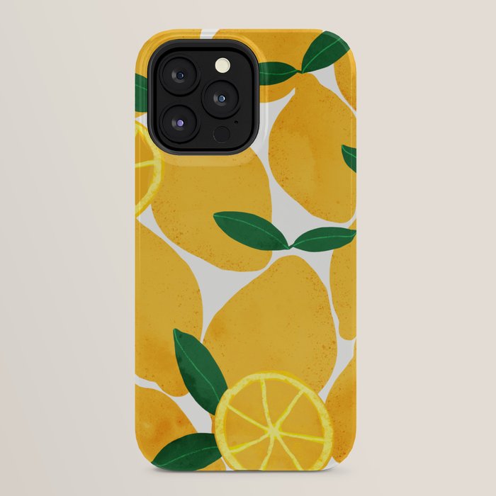 lemon mediterranean still life iPhone Case Gallery Image 32