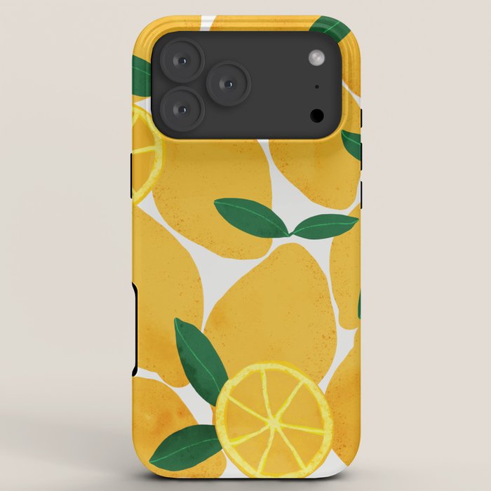 lemon mediterranean still life iPhone Case Gallery Image 8