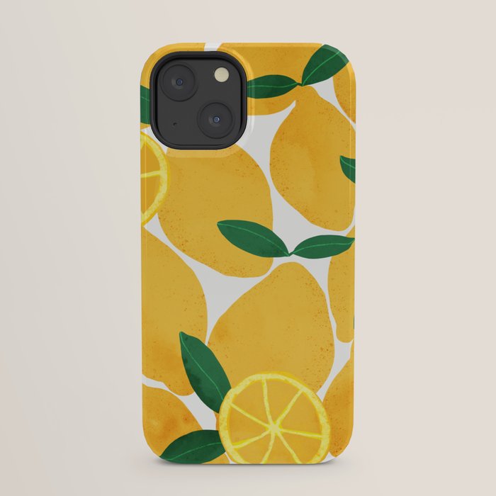 lemon mediterranean still life iPhone Case Gallery Image 21