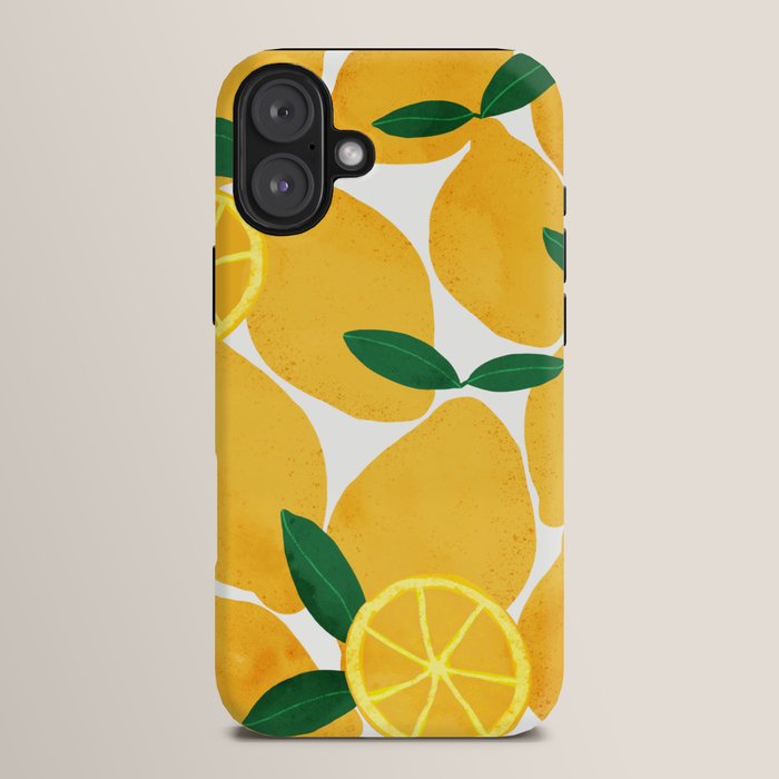lemon mediterranean still life iPhone Case Gallery Image 14