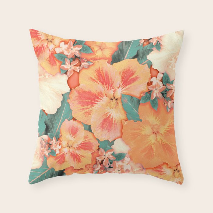 Aloha Orange Sherbet Throw Pillow Gallery Image 5