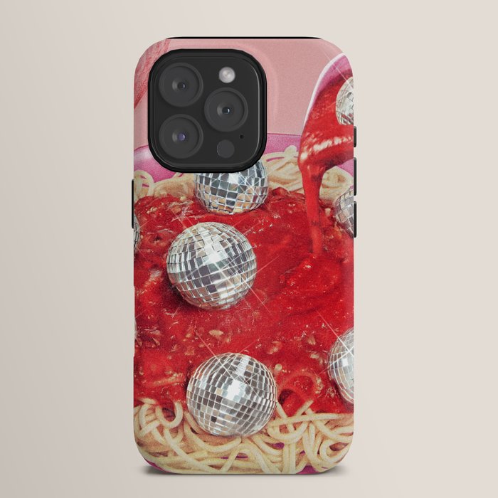Spaghetti Disco Balls - Pink and Red iPhone Case Gallery Image 15