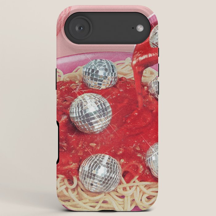Spaghetti Disco Balls - Pink and Red iPhone Case Gallery Image 6