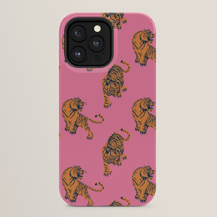 tiger print pink iPhone Case Gallery Image 32