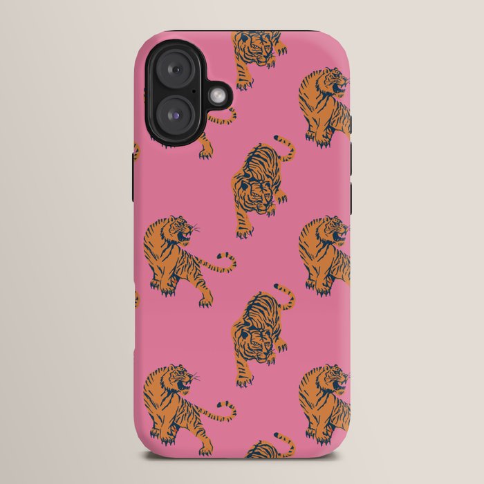 tiger print pink iPhone Case Gallery Image 14