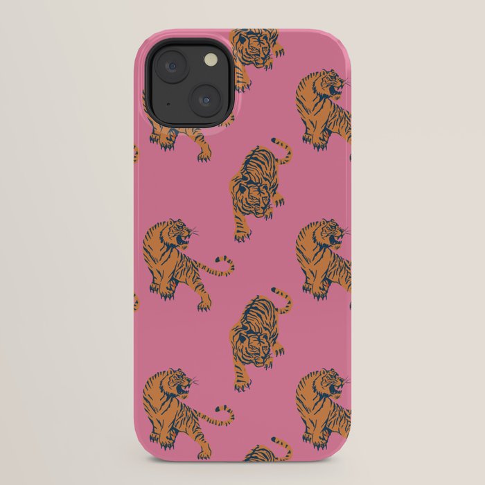 tiger print pink iPhone Case Gallery Image 22