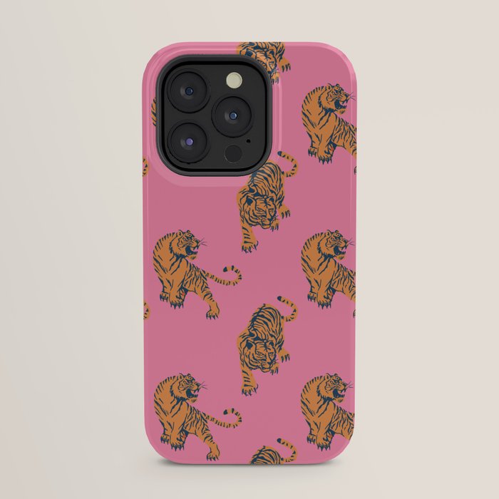 tiger print pink iPhone Case Gallery Image 23