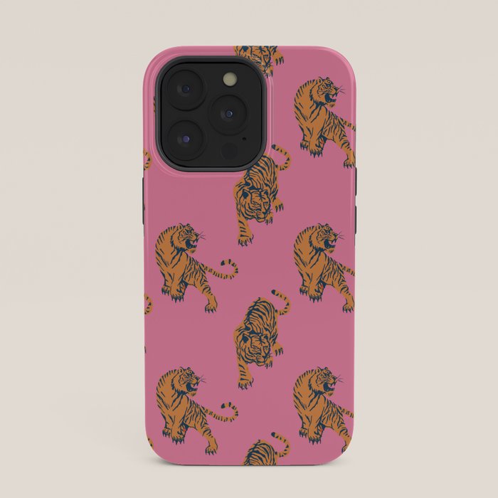 tiger print pink iPhone Case Gallery Image 35